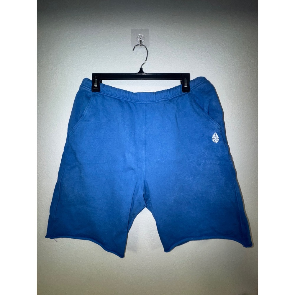 FP Movement Free People Blue Sweat Shorts Raw Hem  Mens Medium